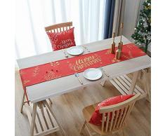 dirran Weihnachten Tischläufer Leinen Tischfahne Tischdecke Party Deko Kreative Tischläufer Tischdeko Urlaub Tischdeko 30 * 240