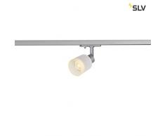SLV LED Schienen-Strahler PURI TRACK | Dreh- und schwenkbarer 1-Phasen-Strahler, LED Spot, Deckenstrahler, Deckenleuchte, Schienensystem, Innenbeleuchtung, 1P-Lampe | GU10 QPAR51, max. EEK E-A++