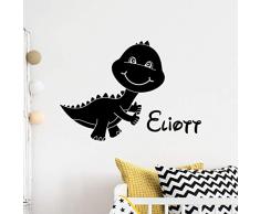 Personalisierter Vornamens-Sticker, selbstklebend, personalisierbar, fÃ¼r Kinderzimmer, 2 BÃ¶gen mit 25 x 25 cm und 40 x 25 cm, Schwarz