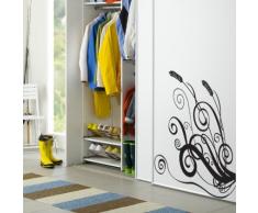 INDIGOS WG20204-70 Wandtattoo w204 Baum Blume Ranke Wandaufkleber, 96 x 80 cm, schwarz