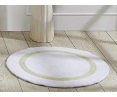 Bessere Trends Pfannen/Overseas bessere Trends Hotel Collection 2 Bad Teppich, Salbei/weiß, 76,2 cm rund