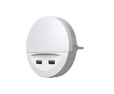 LEDVANCE LED Nachtlicht, Leuchte für Innenanwendungen, Warmweiß, Integrierter USB-AusgangLunetta USB