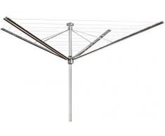 stewi Wäschespinne, Aluminium, Braun, 222 x 16 x 16 cm