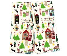 Nicole Miller Küchentuch-Set Weihnachtsdorf