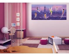AG Design FTDh 0606 Fairies Disney Feen London, Papier Fototapete Kinderzimmer - 202x90 cm - 1 Teil, Papier, multicolor, 0,1 x 202 x 90 cm