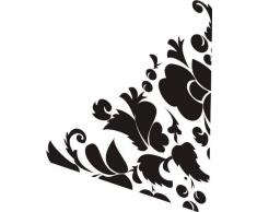 INDIGOS 4051095035558 Wandtattoo w326 Ranken Pflanzen Wandauskleber in 3 Größen, 120 x 91 cm, schwraz