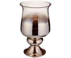 Howard Elliott Glasvase, hoch, Rauchgrau Hurrikan Large Smoke