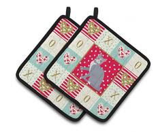 Carolines Treasures CK5737PTHD American Polydactyl #2 Cat Love Topflappen, Mehrfarbig