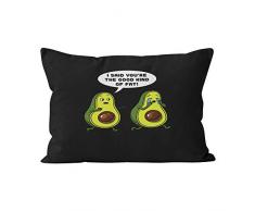 Suike Avocado Frenzy Jakes Fave Heißer versteckter Reißverschluss Home Dekorative rechteckige Überwurf-Kissenhülle Garten 20x36 Farbe 05