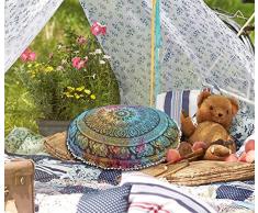 Goverdhan Tapestry 81,3 cm Multi Mandala Floor Kissen Kissen Platz Überwurf Bezug Dekorative Bohemian