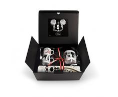 Disney Walt WMSET/26 Kaffeetassen, Modell London und Zuckerdose und Platzdeckchen, Porzellan, Mehrfarbig, 4 Einheiten