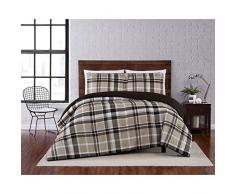 Truly Soft Everyday Leon Schmusetuch, kariert Twin XL Taupe