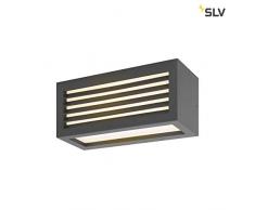 SLV Wandlampe BOX-L anthrazit | effektvolle AuÃenbeleuchtung von Hauseingang, Wänden, Wegen, Terrassen, Fassaden, Treppen | LED Wandleuchte, Aussen-Leuchte LED, Garten-Lampe | LED Inside, 19W, EEK A++