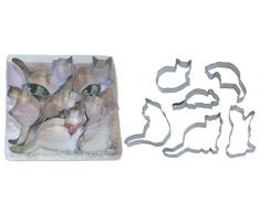 R&M International 1893 Northwoods Nature Ausstechformen, Hirsch, Lachs, Loon, Bär, Baum, Elch, 6-teiliges Set Wenn die Katze aus dem Haus ist 1 - Pack Delver