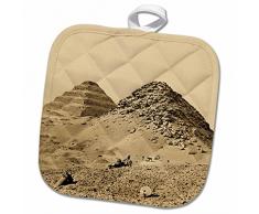 3dRose Topflappen, weiß, 20,3 x 20,3 cm