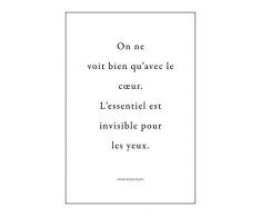 Komar Deco-Sticker Antoine | Größe: 50 x 70 cm (Breite x Höhe) | Wandtattoo, Wand, Dekoration, Aufkleber, Sticker, Spruch - 17059h