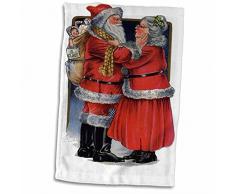 3D Rose Mrs Vintage Niedlich Nostalgie Vater Weihnachten Weihnachtsmann Handtuch Sport Handtuch 15x22