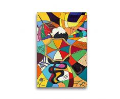 Premium Textil-Leinwand 30 x 45 cm Hoch-Format Umbrella-Kätz II, Petra Kolossa, Acryl auf Leinwand, 70x50, 2015 | Wandbild, HD-Bild auf Keilrahmen, Fertigbild auf hochwertigem Vlies, Leinwanddruck von Petra Kolossa