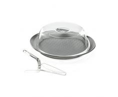 Guzzini Fratelli Feeling, Tortenplatten-Set: Tortenplatte, Haube und Tortenheber, SAN|SMMA