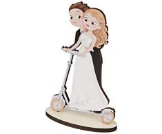 Mopec Figur für Bräutigam, aus Holz, 19 cm, Weiß, Einheitsgröße