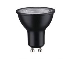Paulmann 28751 LED Lampe Reflektor RAL9004 7 Watt dimmbar Leuchtmittel Schwarz matt effizientes Licht Warmweiß 2700 K GU10