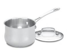 Cuisinart 419–14 Contour Edelstahl Dispersionsfarbe für Beton Stieltopf mit Deckel