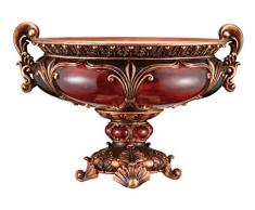 OK Beleuchtung Ruby Deko Schale Obstschale, 25,4 cm