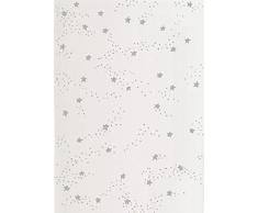 Art for Kids 100 Prozent Polypropylen 120 x 170 cm Öko-Tex 254 cm Sterne Teppich, grau