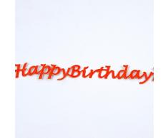 SeKleBo Selbstklebende Bordüre Happy Birthday - orange - 94210 09