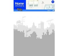 Milchglas Fenstersticker Sichtschutz 8 versch. Motive, Modell:Skyline