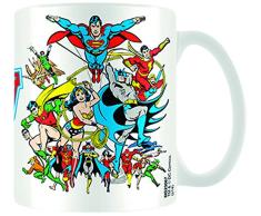 DC Originals Justice League Keramik Becher, Mehrfarbig