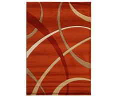 VIVA 19001 Teppich, Synthetikfaser, hell rot / beige, 230 x 160 x 1.6 cm