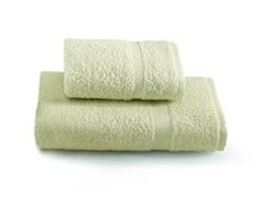 Gabel Handtuch-Set mit Gästehandtuch, Uni, 100% Baumwolle, 3,3 x 27 x 36 cm 3.3x27x36 cm Ecru