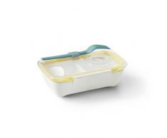 Black+Blum Bento Box, 500 ml Lunchbox, Polypropylene/Tritan, weiß/Honey, One Size, 5