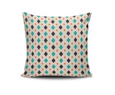 Spiffy Dekokissen, Baumwolle, Mehrfarbig, 45 x 45 cm