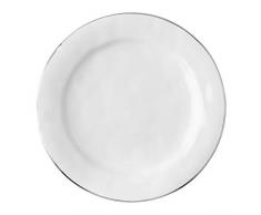 Juliska Puro Speiseteller mit Platinrand