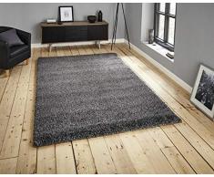 Think Rugs Teppich, Polypropylen, grau, 120 x 170 cm