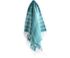 Gesicht und Handtuch 100% Baumwolle türkischen Pestemal Peshtemal Fouta Kitchen Geschirrtuch Küchen Bath Spa Pool Massage Sauna Beach Yacht Gym Fitness Yoga Baby Handtuch Picknickdecke Tischdecke natürlichen Unisex Baby Shower Gestreift Aqua
