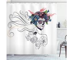 ambesonne Polyester-Home Decor Kollektion-Badezimmer Dusche Vorhang Set mit Haken, Polyester, Multi 31, 69W x 75L