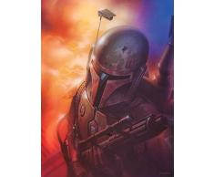 Komar Wandbild Star Wars Classic Mandalorian | Kinderzimmer, Jugendzimmer, Dekoration, Kunstdruck | ohne Rahmen | WB105-30x40 | Größe: 30 x 40 cm (Breite x Höhe)