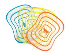 HABI Polypropylen Schneidebretter, 4er-Set, 30 x 23 cm, Kunststoff, bunt