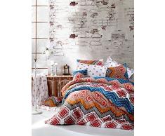 En Vogue Bettwäsche-Set für Einzelbett 140 x 200 cm White Red Blue Orange