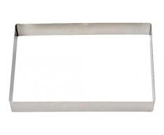 DECORA 0063765 TORTENRING RECHTECKIG AUS Edelstahl 9 X 5 X H 4,5 cm