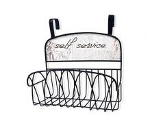 Die Stupell Home Decor Kollektion selbst Service über der Tür Organizer Korb