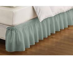 Easyfit und gerüschtem massiv Bett Rock um, Navy, Twin/Full