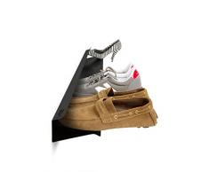 Unbekannt j-me Horizontal Schuhregal, Edelstahl, Schwarz, 120 x 14 x 9 cm