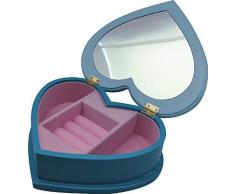 Frozen Schmuckkästchen aus Holz mit Herzen, 2 Schmuck-Organizern für Kleiderschrank, zur Aufbewahrung von festlichen Dekorationen für Zuhause, Unisex, Erwachsene, Mehrfarbig (Mehrfarbig), einzigartig