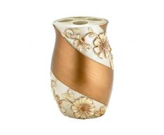 Home Die Veronica Kollektion Zahnbürstenhalter, 4,5 durch 4 von 10,2 cm beige