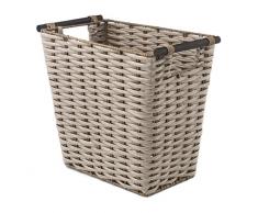 Whitmor PE Rush Abfall Korb w/Holz Griffe