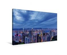 Premium Textil-Leinwand 75 x 50 cm Quer-Format Hong Kong - China | Wandbild, HD-Bild auf Keilrahmen, Fertigbild auf hochwertigem Vlies, Leinwanddruck von Thomas Klinder